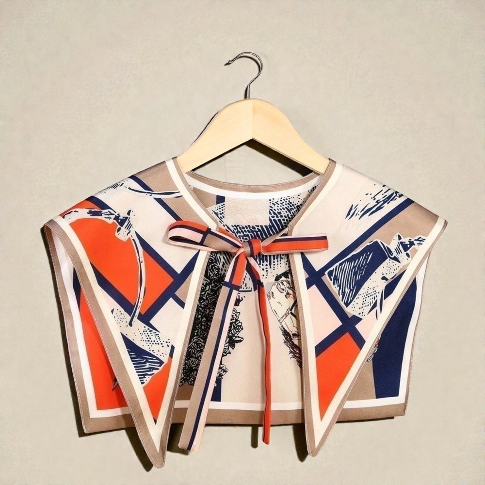 Fine Art Print Detachable Collar Neck Scarf Picasso Cocteau Cubism Sailor Bib - Picture 4 of 8